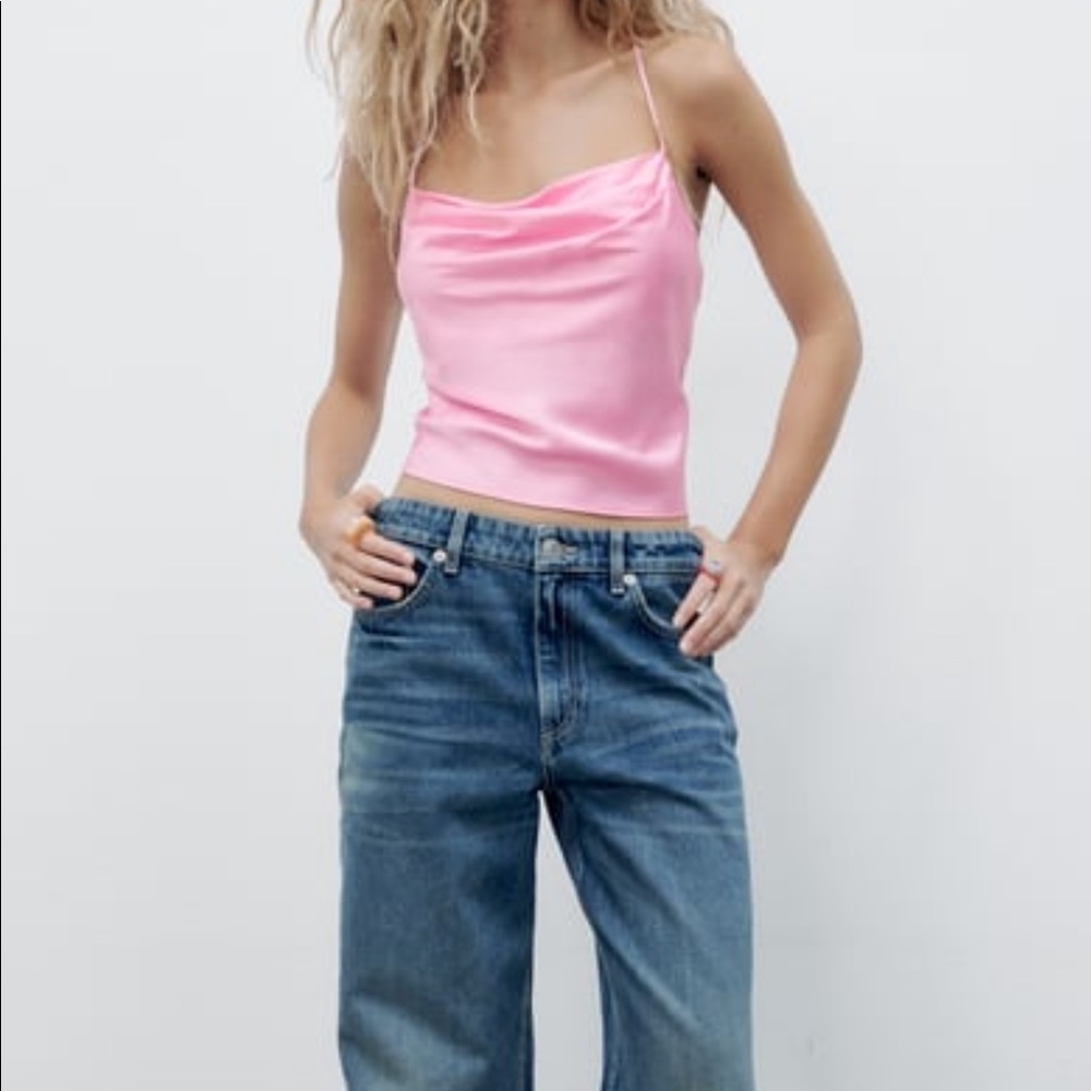 NWOT Zara satin top